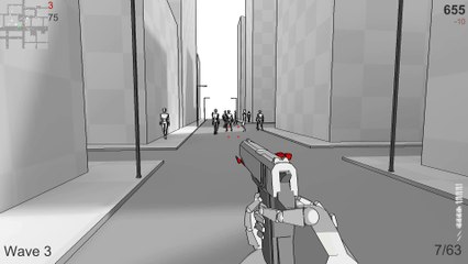 Polygon Hero - PC Gameplay (a survival shooter with an interesting design)