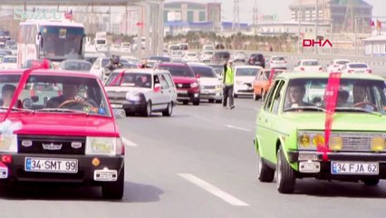 Düğün konvoyundaki 37 araca ceza şoku...Gelin ve damat 1 Nisan şakası sandı