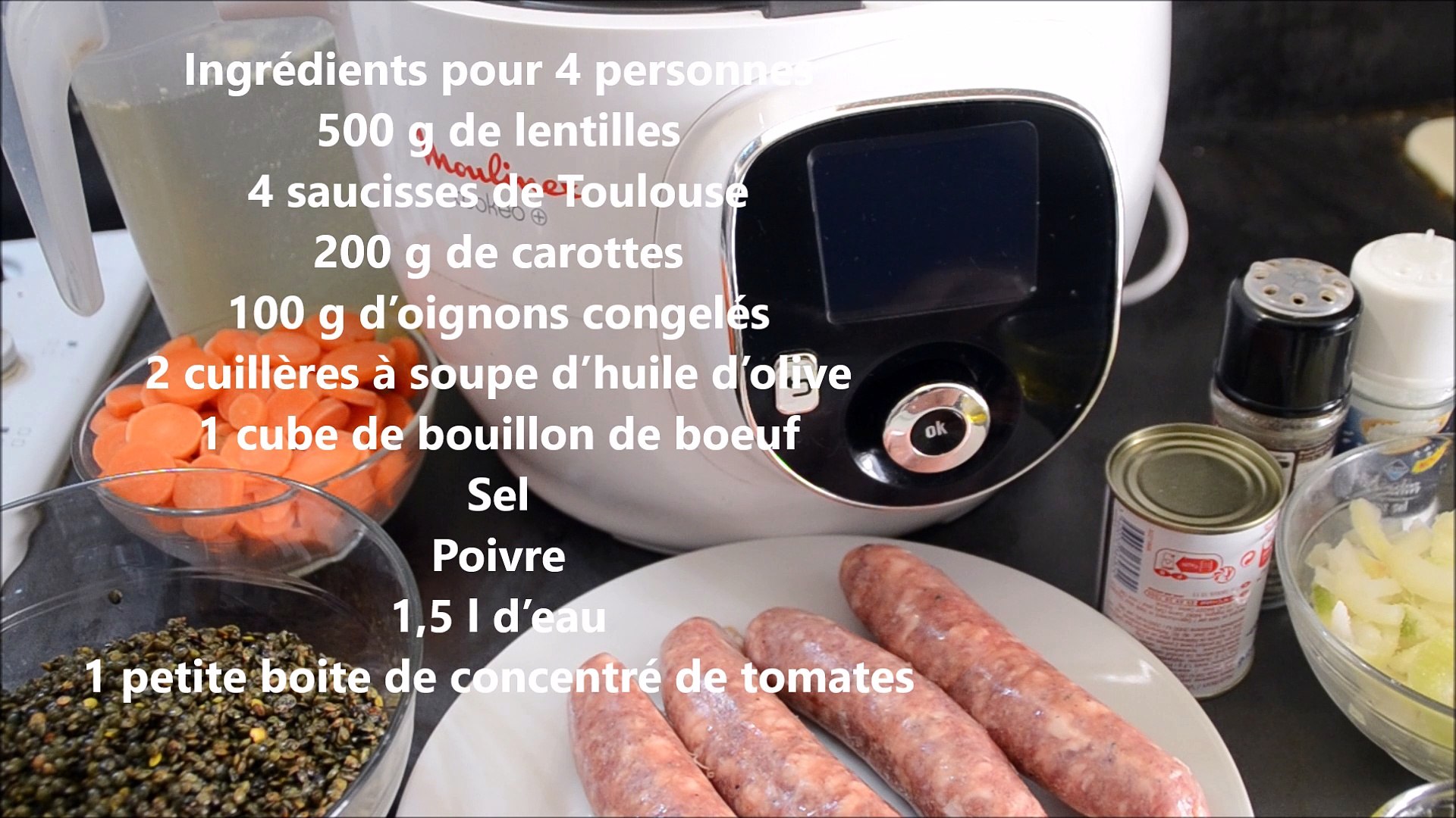 Saucisses Lentilles Au Cookeo Video Dailymotion