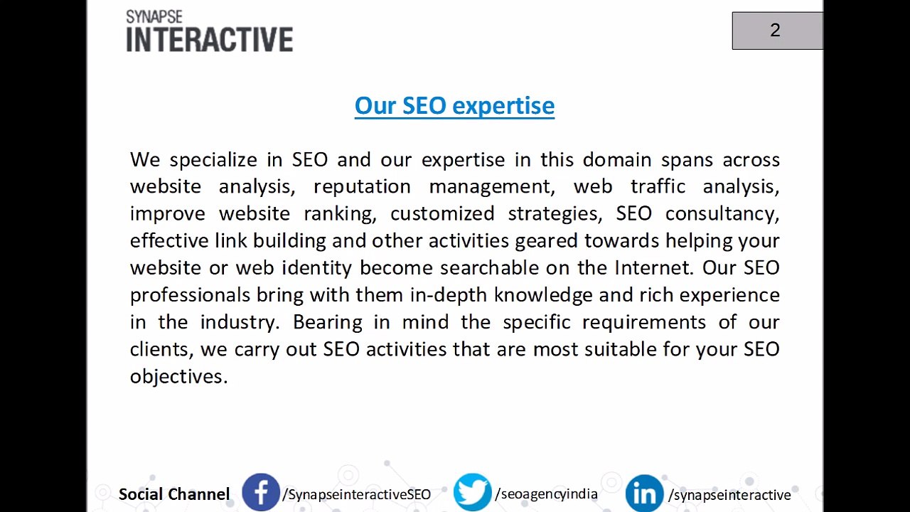 SynapseInteractive SEO Services India