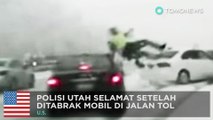 Polisi ditabrak oleh mobil: Polisi Utah selamat dari tabrakan - TomoNews