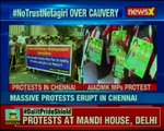 Cauvery Water Dispute AIADMK MPs disrupt Parliament session; massive protests erupt in Chennai
