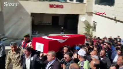 Şehidi sekiz bin hemşehrisi uğurladı