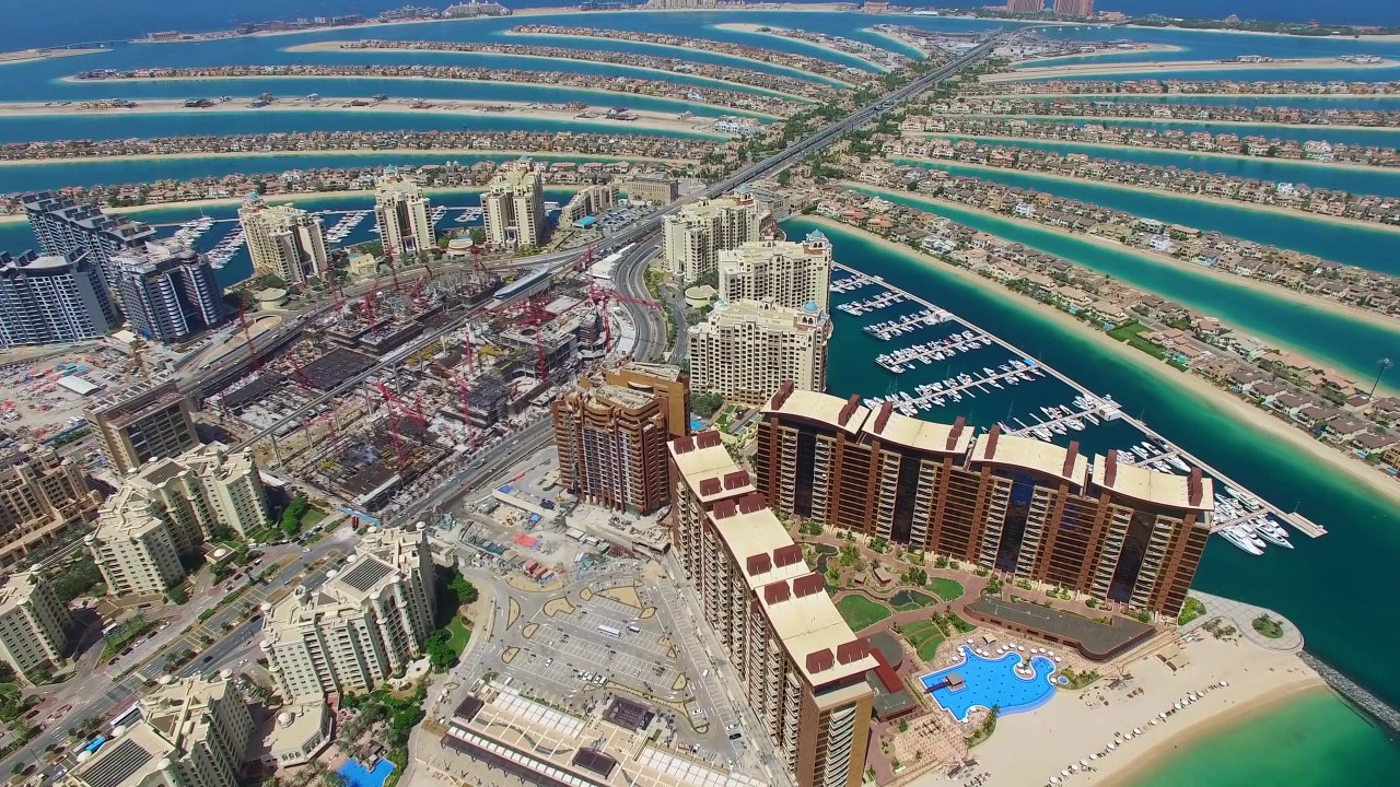 The Palm Al Jumeirah, Atlantis Dubai Eagle View True 4K UHD