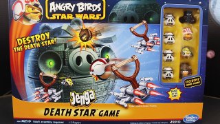 Angry Birds Star Wars Jenga Game Death Star Explosion with Luke Skywalker Red Bird
