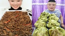 MEOGBANG BJ  COMPILATION-CHINESE FOOD-MUKBANG-challenge-Beauty eat strange food-asian food-NO.110