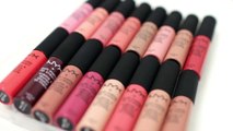 NYX Soft Matte Lip Cream Lip Swatches ♡ 16 shades