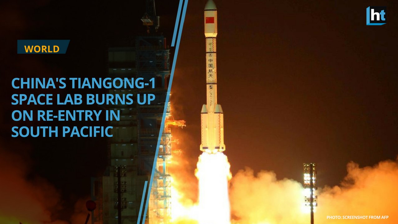 China's space lab Tiangong-1 burns up over South Pacific on Earth return