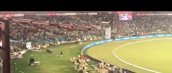 Crowd saves the day as sound system fails during Pakistan national anthem at PAKvWI T20
