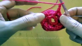 How to crochet a flower, part 2