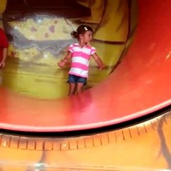 Little Girl Hanging Upside Down..wow and then what happens..