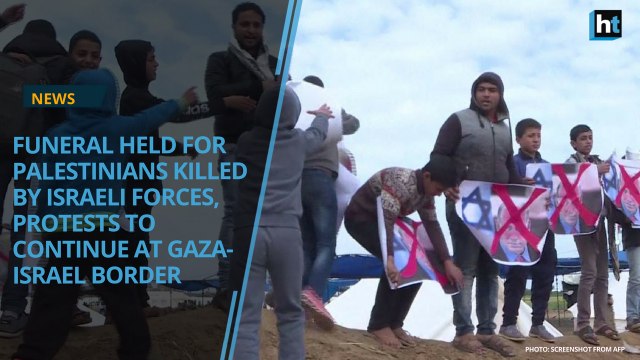 Funeral held for the Palestinians killed by the Israeli forces, Protests to continue