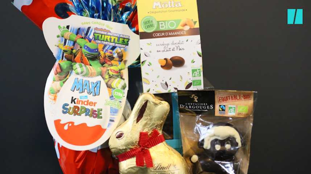 Les chocolats de pâques que vous allez manger contiennent peut-être plus de sucre que de chocolat