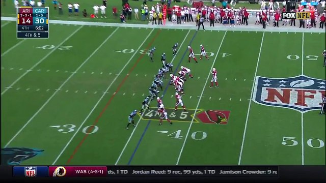 2016 - David Johnson jukes Luke Kuechly for gain of 21 yards