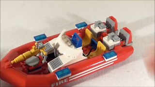 Lego City 7213 Off Road Fire Truck & Fireboat / Feuerwehr Truck Löschboot - Lego Speed Build Review