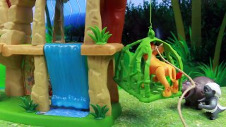 The Lion Guard Kion with The Good Dinosaur Arlo Bungee Jumping on Pride Rock with Bunga and Beshte