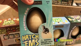 Hatch Em Surprise Egg Growing Pets & RYAN Dinosaur Penguin Alligator Turtle Kids Toys