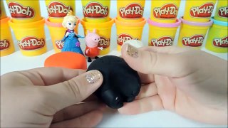 PEPPA PIG e FROZEN ELSA Bolo de Aniversario do HOMEM ARANHA com Massinha Play-Doh!!! Em Português