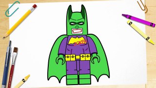 How to Draw LEGO Superheroes | Kids Learn Colors