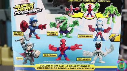 Marvel Super Hero Mashers Micro Anti Venom & Red Hulk have an adventure W/ lots of Micro Mashers!!