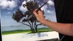 Time Lapse Speed Painting Jacaranda Tree by TIm Gagnon oil/acrylic landscape paintings.