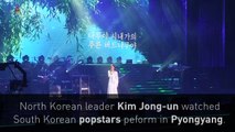 Kim Jong-un enjoys South Korean pop concert