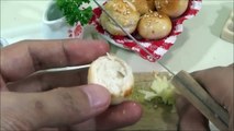 Tiny Egg in a Bun (mini food) (miniature cooking) (smallest egg) (ASMR)