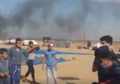 Tear Gas Fired Against Palestinian Protesters Camp in East Gaza