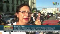 Guatemaltecos exigen justicia para víctimas del genocida Ríos Montt
