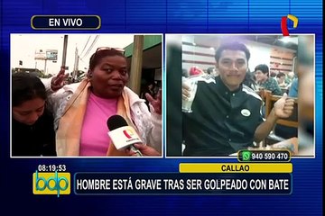 Callao: joven que fue agredido con un bate de béisbol se encuentra en estado crítico