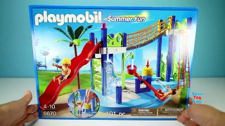 Playmobil Water Slide Building Toy Playset - Build and Review!