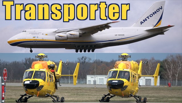 ANTONOV AN-124 * Antonov Airlines * Landing @ FKB to load Helicopter