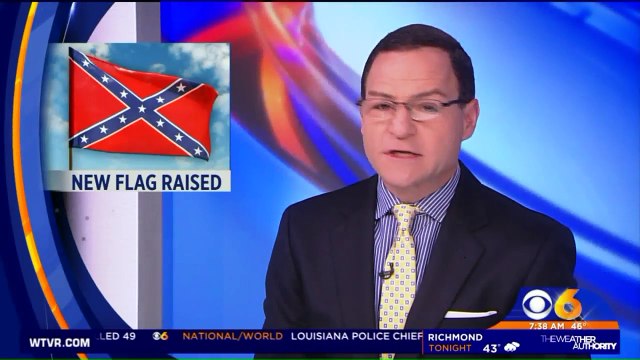 Massive Confederate Flag Installed Near Virginia Highway