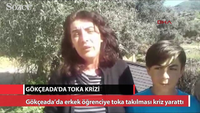 Gökçeada’da erkek öğrenciye toka takılması kriz yarattı