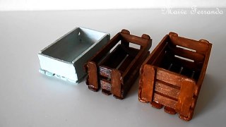 Miniature Wood Crates/Boxes Tutorial || Maive Ferrando