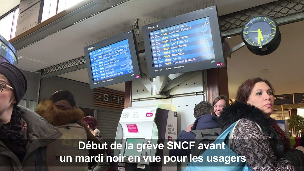 Grève à la SNCF: coup d'envoi à la gare de Lyon Part-Dieu