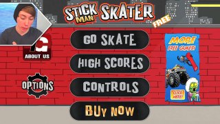 STICKMAN SKATER (iPhone Gameplay Video)