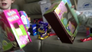 Super Fun Egg Haul + Special Surprise from Build a Bear Makes the Sisters Cry with joy
