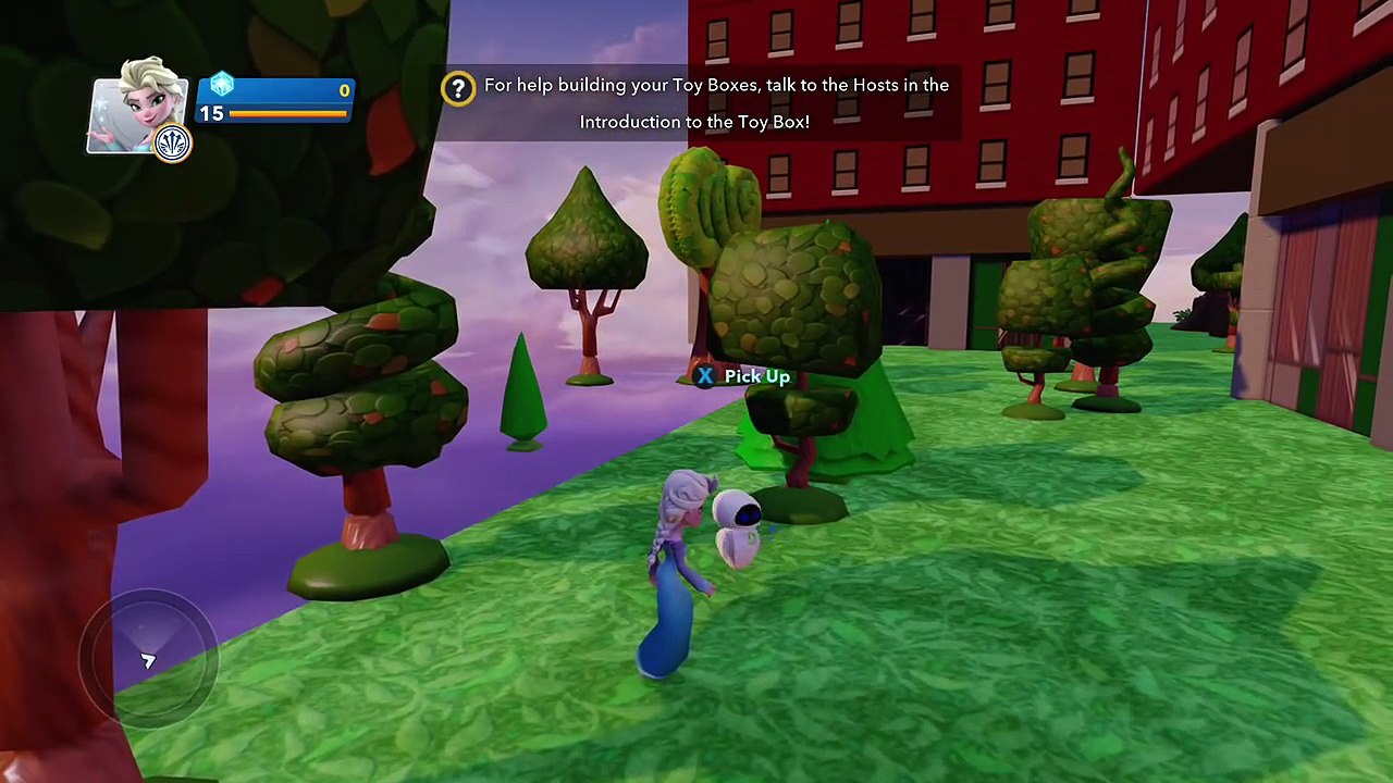 Disney Infinity [2.0] Toybox 2.0 Gameplay: Elsa & Builders.