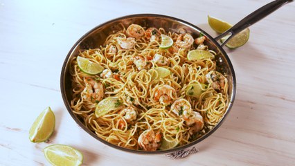 This Cilantro-Lime Shrimp Pasta Is Shrimply Irresistable