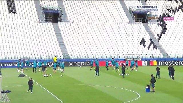 El Real Madrid completó el último entrenamiento antes de enfrentarse a la Juventus