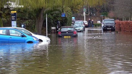 Flooding hits West London during Easter washout