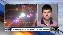 Wrong-way driving suspect identified