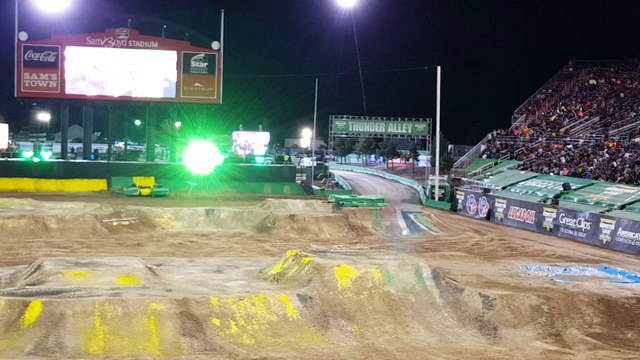 Monster Jam Truck Tire Flies Off