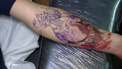 Realistic heart - Tattoo time lapse