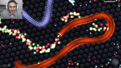 KWEBBELKOP VS JACKSEPTICEYE 100k+ HIGHEST SCORE WORLD RECORD (Slither.io)