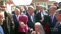 Öğrenciler Cumhurbaşkanı Erdoğan'ı görünce gözyaşlarını tutamadılar