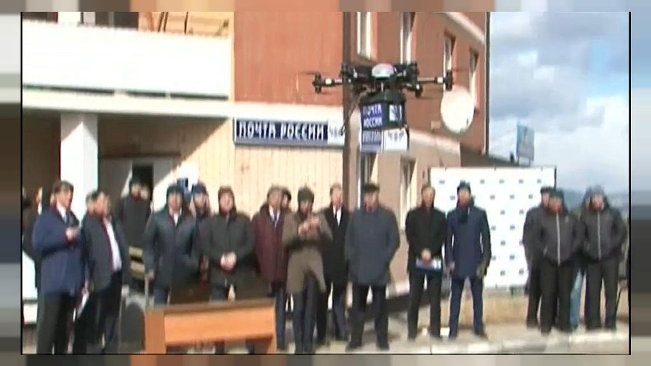 VIDEO: Drohnentest der Post in Russland verläuft nicht wie geplant