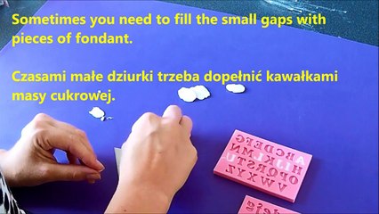 How to use silicone molds to make letters / Jak używać silikonowych form do robienia literek