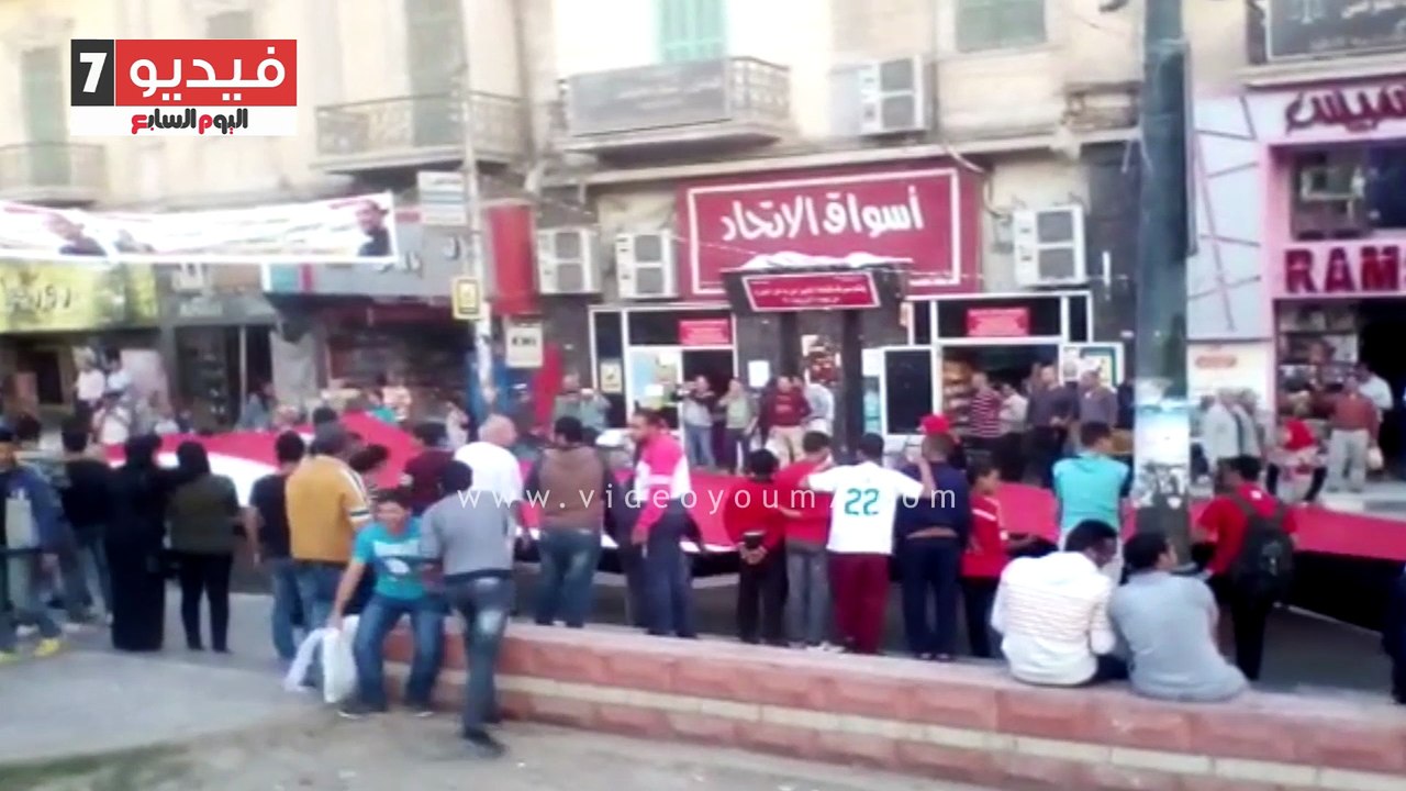 أهالى المنيا ينظمون احتفالا بفوز الرئيس السيسى فى الانتخابات الرئاسية
